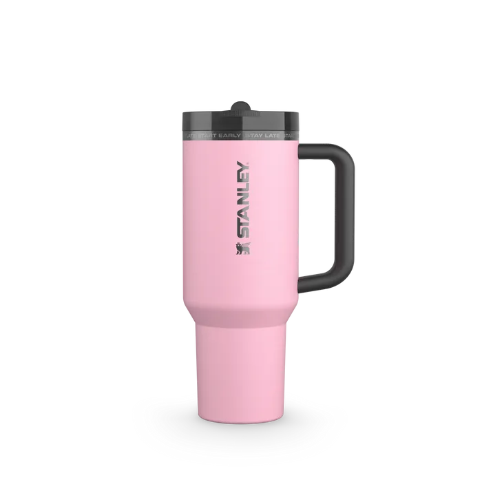 The Messi x Stanley Quencher ProTour Flip Straw Tumbler 40 OZ Cup In Messi GOAT Pink