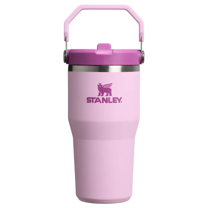 Stanley 20 OZ IceFlow Flip Straw Insulated Tumbler In Cherry Blossom Pink