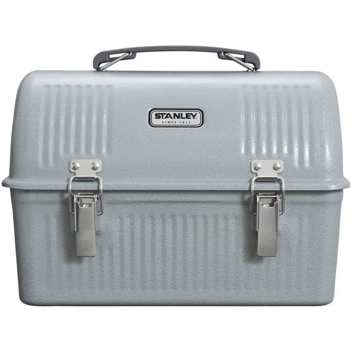 Stanley Legendary Classic Metal Lunch Box 10 QT In Hammertone Silver