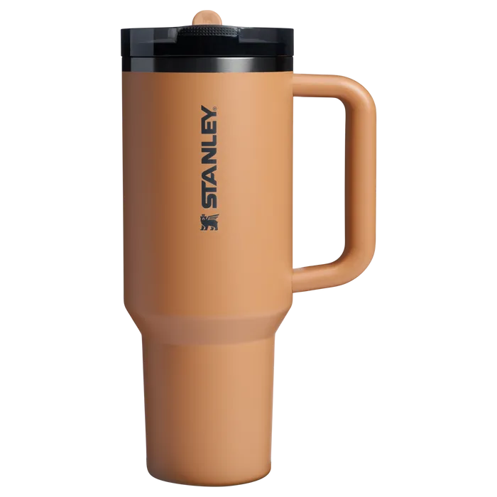 The Stanley Quencher ProTour Flip Straw Insulated Tumbler 40 OZ Cup In Camel