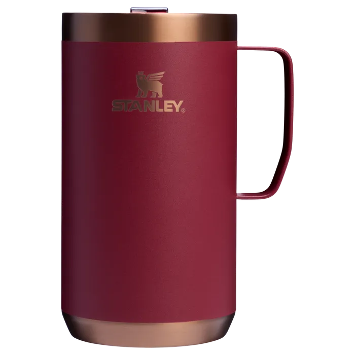 The Stay-Hot Camp Mug 24OZ In Gilded Pomegranate Red