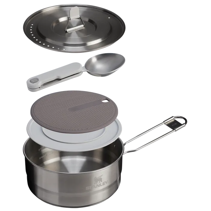 The Wildfare Pro Saucepan Cookset 5-piece set | 2 QT