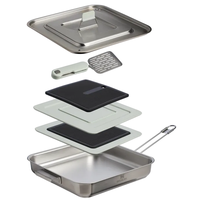 The Wildfare Pro Square Pan Cookset 5-piece set | 2 QT